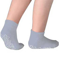 Single Tread Patient Safety Footwear with Terrycloth Interior, X-Large, Grey  PH58125GRY-Pack(age)
