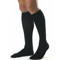 Cotton Comfort Men's Knee-High Compression Stockings Medium Long, Black  SG232CMLM99-Each