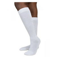 Diabetic Compression Socks, Calf, 18-25, Medium, Short, Closed, White  SG602CMSM00-Pack(age)