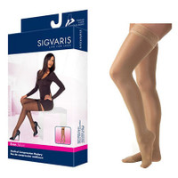 Soft Opaque Thigh-High with Grip-Top, 15-20, Small, Long, Closed, Pecan  SG841NSLW40-Each