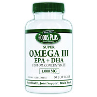 Omega III EPA Fish Oil 1000 mg (60 Count)  WHP343-Case