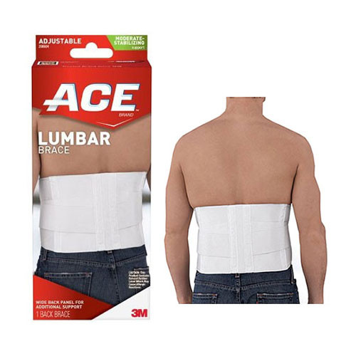 Ace Lumbar Support with Six Rigid Stays, One Size 88208604-Each - MAR-J  Medical Supply, Inc.
