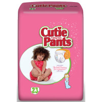 Cuties Refastenable Training Pants for Girls 2T-3T, up to 34 lbs.  FQCR7008-Case