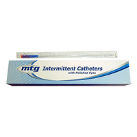 MTG Coude Tip Intermittent Catheter, 12 Fr, 16" Vinyl Catheter with Handling Sleeve  NB71612-Each