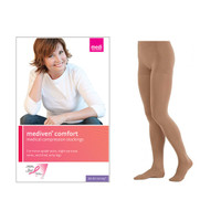 Mediven Comfort Pantyhose with Adjustable Waistband, 30-40, Closed, Natural, Size 1  NE48901-Each