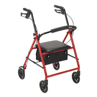 Rollator with 6" Wheels, Red  FGR800RD-Each