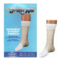 Sport Aid Double Strap Ankle Support, Large  SSSA0325BEILG-Each