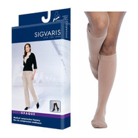 Soft Opaque Thigh High with Grip-Top, 20-30, Small, Long, Closed, Pecan  SG842NSLW40-Each