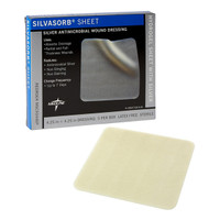 SilvaSorb Antimicrobial Perforated Sheet Dressing 4" x 4"  60MSC9344EP-Box