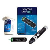 Contour Next ONE Blood Glucose Meter With Bluetooth, Includes Lancing Device and Lancets  567818-Each