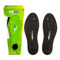 AirFeet CLASSIC Black Insoles, Size 1L, Pair  YFAF000C1L-Each