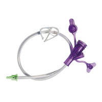 2" Sterile Purple Dual Enfit Y-Port Medication Set  AK80212ISOSAF-Each