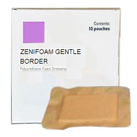 ZeniMedical ZeniFoam Gentle Border Foam Dressing 2" x 2"  ZM30022-Each