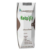 KetoVie Ready To Drink Nutrionally Complete Ketogenic Formula 8.5 oz, Chocolate  FC50103-Case