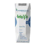 KetoVie Ready-To-Drink Nutritionally Complete Ketogenic Formula, Vanilla, 8.5 oz  FC50203-Case