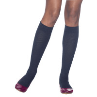 Casual Cotton Socks For Women, Calf, 15-20, Size B, Black  SG146CB99-Each