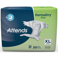 Attends DermaDry Plus Briefs X-Large 58" - 63"  48DDP40-Pack(age)