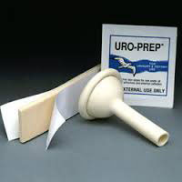Uro-Con Texas-Style Male External Catheter with 2" Tube, Urofoam-2 and Uro-Prep, Large 35 mm  UC5122535-Each