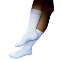 SensiFoot Knee-High Mild Compression Diabetic Sock, Small, White  BI110831-Each