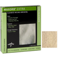 Maxorb Extra Calcium Alginate Dressing, 4" X 4"  60MSC7044EPZ-Each