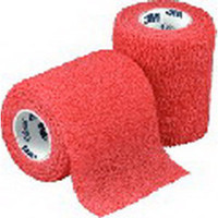 Coban Non-Sterile Self-Adherent Wrap 3" x 5 yds., Red  881583R-Case