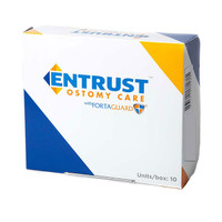 Entrust 1 Piece 1-1/2", Transparent, Extended Wear, 12", Drainable with Fortaguard  651204-Box