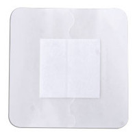ReliaMed Sterile Composite Barrier Transparent Thin Film Dressing with a Non-Adherent Island Pad  4" x 4" with a 2" x 2" Pad  ZGFB44-Box