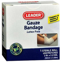 Leader Gauze Bandage, 2" x 2-1/2 yds.  PH2256873-Pack(age)