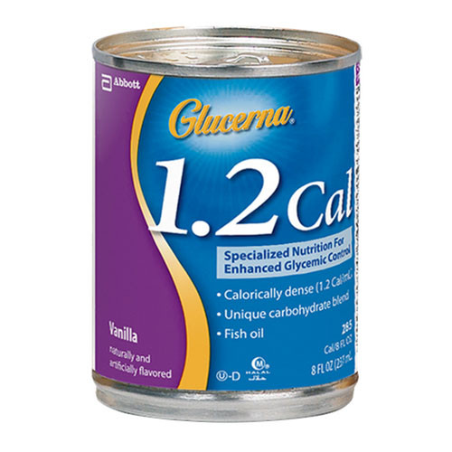 Glucerna 1 2 cal vanilla 8 oz institutional carton 5264918 each