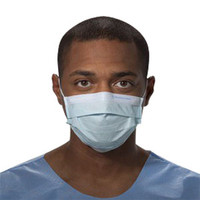 Non-Sterile Pleat-Style Procedure Mask with Earloops, Blue  KK47080-Box