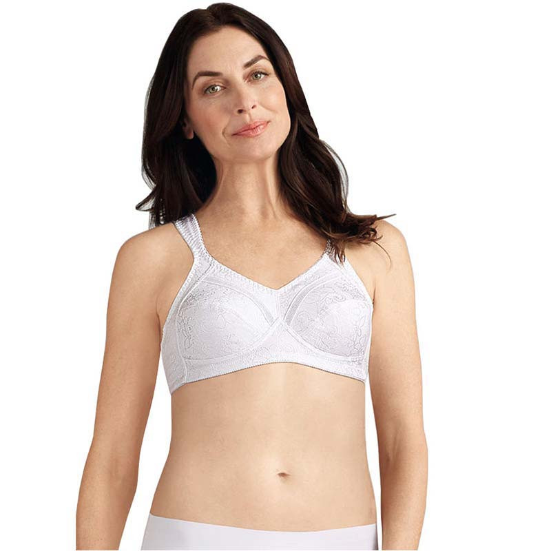 Amoena Mona Wire-Free Bra, Soft Cup, Size 36A, White Ref