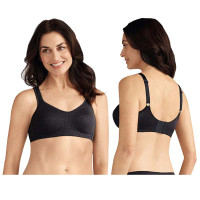 Amoena Mona Wire-Free Bra, Soft Cup, Size 32B, Black Ref# 5259132BBK  KU53512002-Each