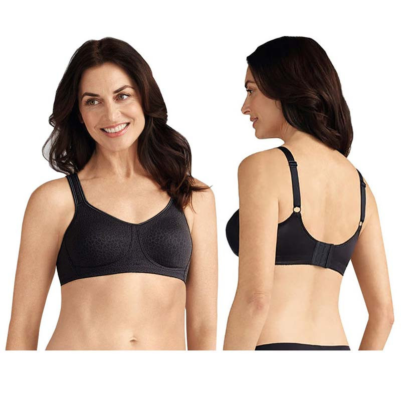 Amoena Mona Wire-Free Bra, Soft Cup, Size 36A, Black Ref# 5259136ABK  KU53512021-Each