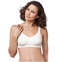 Amoena Mona Wire-Free Bra, Soft Cup, Size 38C, White Ref# 5260638CWH  KU53513033-Each