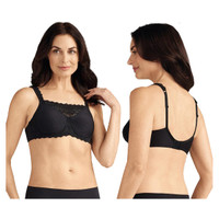 Amoena Dana Lace Camisole Wire-Free Bra, Soft Cup, Size 40D, Black Ref# 5275040DBK  KU54239344-Each