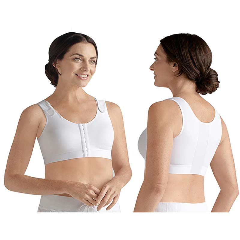 Amoena Sarah Front Fastening Bra, Soft Cup, Post-Surgical, Size 36D, White  Ref# 5277836DWH KU54257424-Each - MAR-J Medical Supply, Inc.