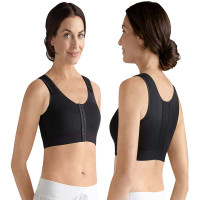 Amoena Sarah Front Fastening Bra, Soft Cup, Post-Surgical, Size 34A, Black Ref# 5277934ABK  KU54257511-Each
