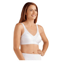 Amoena Ava Wire-Free Bra, Soft Cup, Size 40D, White Ref# 5211540DWH  KU56642344-Each