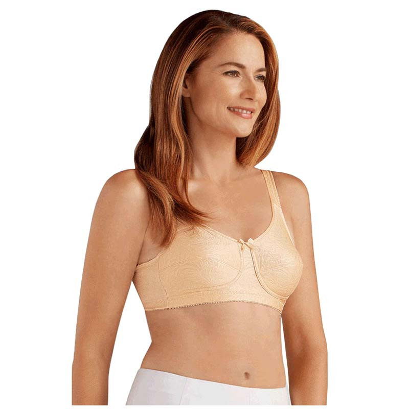 Amoena Dorothy Wire-Free Bra, Soft Cup, Size 40C, Pearl Beige Ref