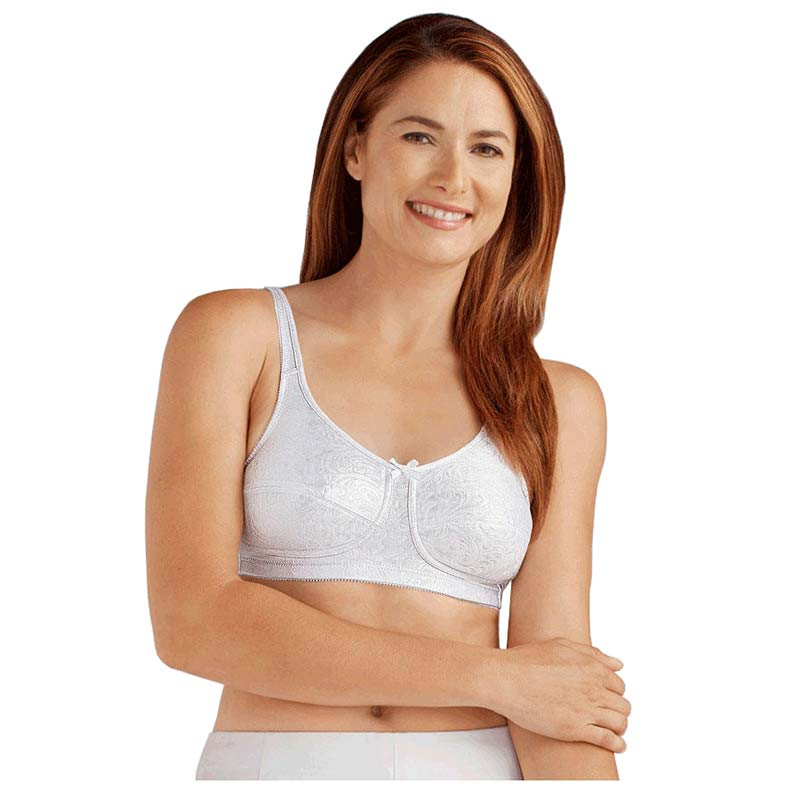 Amoena Dorothy Wire-Free Bra, Soft Cup, Size 34AA, White Ref