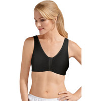 Amoena Frances Wire-Free Post-Surgical Bra, Front-Closure, Size A/B, Small, Black Ref# 52128SABBK  KU56708011-Each
