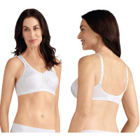Amoena Ella Wire-Free Bra Soft Cup, Size 36DDD, White Ref# 5213336DDDWH  KU56741326-Each