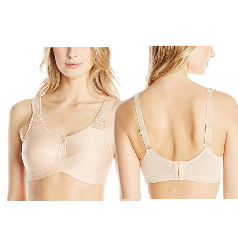 Amoena Kelly Wire-Free Bra, Soft Cup, Size 34D, Nude Ref