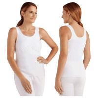Amoena Michelle Post-Surgical Camisole Bra, 4XL, Size 30, White Ref# 521054XWH  KU56830306-Each