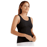 Amoena Michelle Post-Surgical Camisole Bra, Small, Size 6/8, Black Ref# 52105SBK  KU56833300-Each