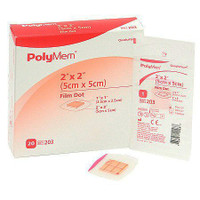 PolyMem Film Dot PolyMeric Membrane Dressing, 2" x 2"  FR203A-Each