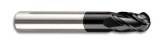 1/2 4 FL Coated Carbide Long Ball Nose End Mill HydraCarb BL432-6C