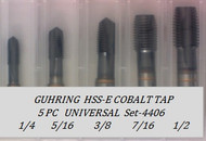 5PC NF Spiral Point Tap Universal Set-4406 GUHRING