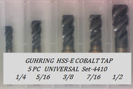 5PC NF Spiral Flute Tap Universal Set-4410 GUHRING