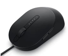 DELL ORIGINAL MOUSE MS3220 LASER WIRED USB 5-BUTTONS BLACK / RATON ORIGINAL NEGRO CABLE-USB NEW DELL YP11M, 570-ABGN, KR7F7 